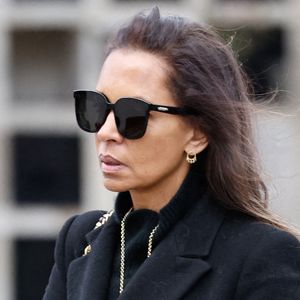 Karine Le Marchand - Obsèques d'Isabelle Mergault à la Coupole du Père-Lachaise à Paris le 30 mars 2026. © Cyril Moreau - Dominique Jacovides / Bestimage