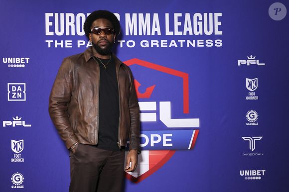 Tayc - Célébrités assistent aux combats de MMA, Professional Fighters League Europe (PFL) à l’accord Arena de Bercy à Paris le 7 mars 2024. © PFL Europe via Bestimage