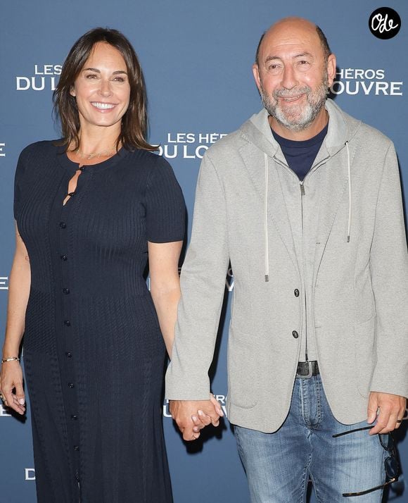 Kad Merad et sa femme Julia Vignali - Avant-première du film "Les héros du louvre" au cinema L'Arlequin à Paris le 1er septembre 2026. © Coadic Guirec/Bestimage