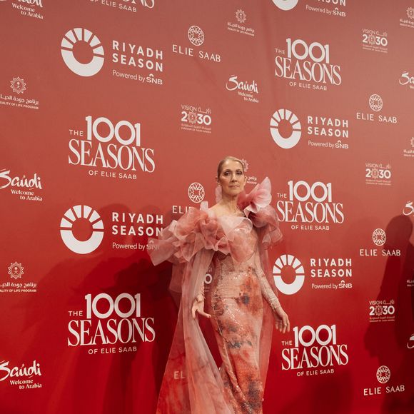 Celine Dion au photocall du défilé anniversaire Elie Saab "1001 Seasons of Elie Saab" à l'espace "The Venue" à Riyad, Arabie saoudite le 13 novembre 2024.
© Tiziano Da Silva / Bestimage