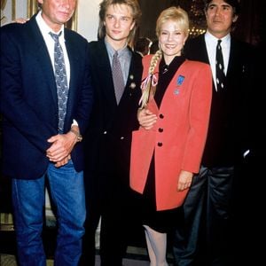 Archives : Johnny Hallyday, David et Sylvie Vartan