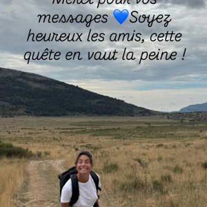 Son mari l'a, en effet, emmenée en randonnée.
Story Instagram d'Alessandra Sublet @alessandra_sublet, lundi 5 octobre 2025.