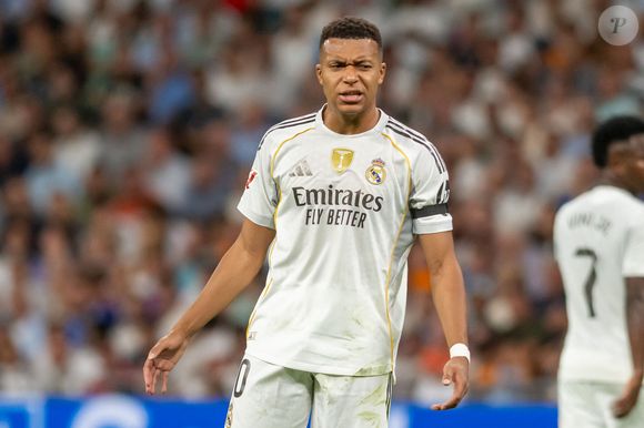 Kylian Mbappé du Real Madrid CF lors d'un match de La Liga. 4 octobre 2025. © PsnewZ/Bestimage