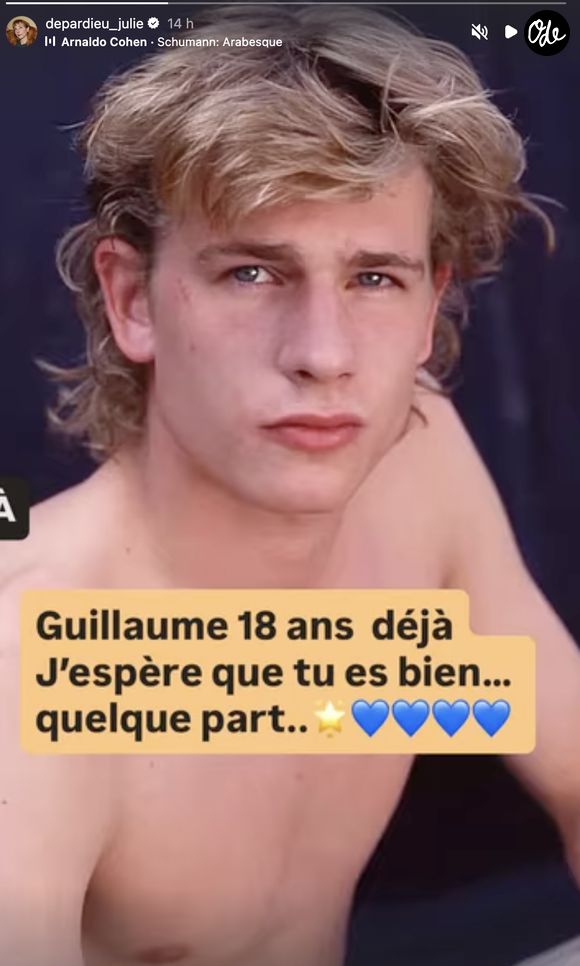 Julie Depardieu a publié un touchant hommage à son frère disparu, Guillaume