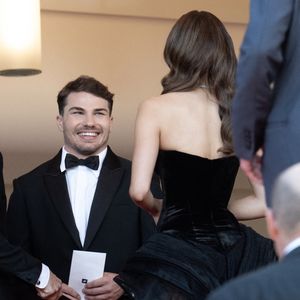 Antoine Dupont et Iris Mittenaere assistent au tapis rouge du Dossier 137 (Case 137) lors de la 78ème édition du Festival de Cannes au Palais des Festivals le 15 mai 2025 à Cannes, France. Photo by David NIVIERE/ABACAPRESS.COM