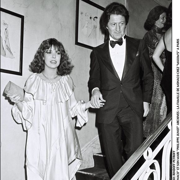 Caroline de Monaco avec Philippe Junot chez Maxim's à Paris en 1978.
©BERTRAND RINDOFF PETROFF / BESTIMAGE