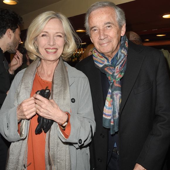 Exclusif - Alain Doutey et sa femme Arielle Sémenoff - Générale de la pièce "Douce Amère" au théâtre des Bouffes-Parisiens à Paris le 26 mars 2018. © Coadic Guirec/Bestimage