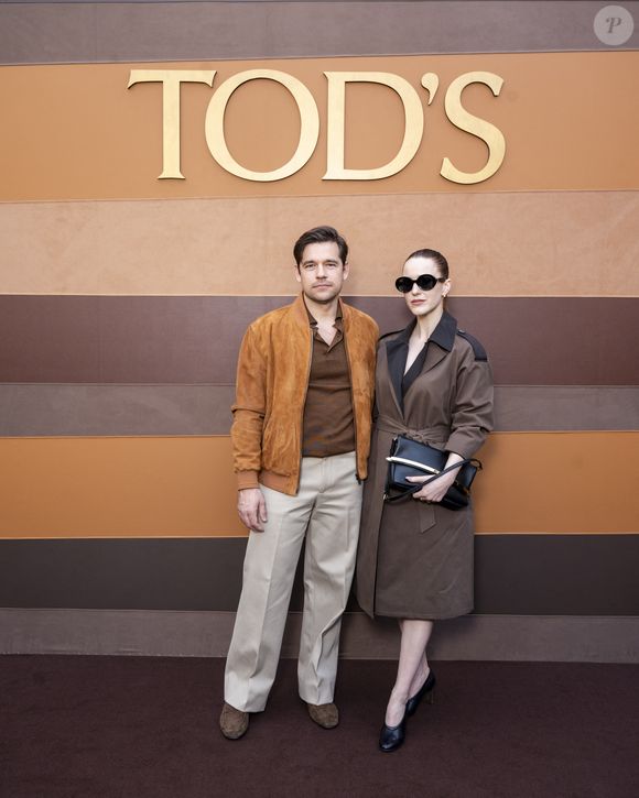 Jason Ralph, Rachel Brosnahan - Photocall du défilé Tod's lors de la Fashion Week de Milan (MFW), à Milan, Italie, le 28 février 2025. © Max Montingelli/SGP/Bestimage