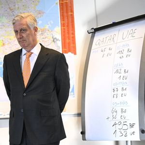 Le Roi Philippe visite le Centre de Crise du SPF-FOD à Bruxelles le 9 mars 2026.

Photo par Didier Lebrun / Photonews