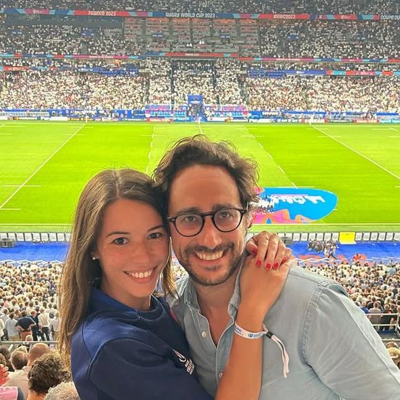 Émilie Broussouloux et son mari Thomas Hollande, photo partagée le 9 septembre 2023.