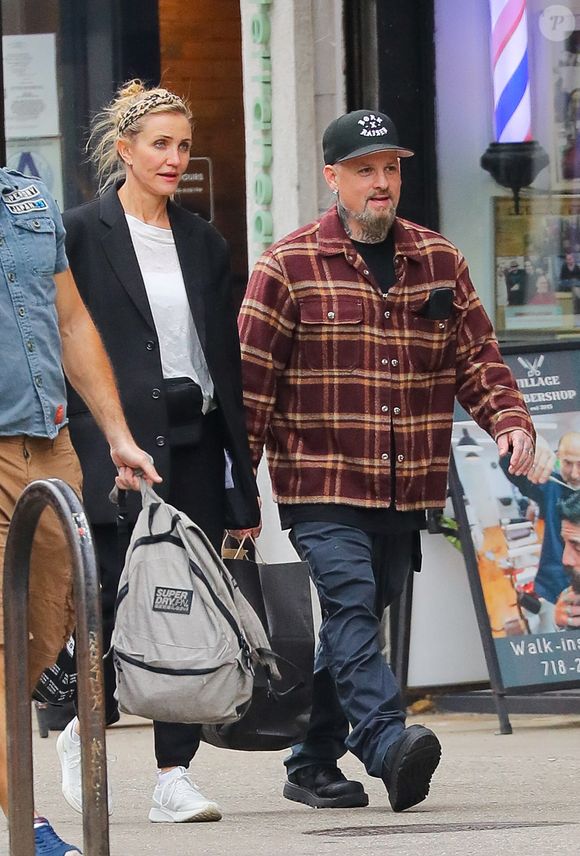 Cameron Diaz et Benji Madden ont été aperçus lors d'une rare sortie à New York. The ImageDirect / Bestimage