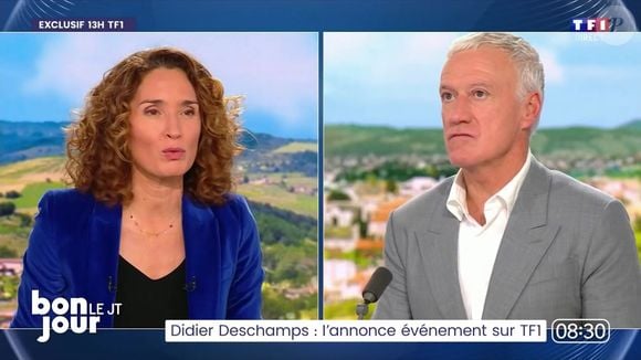 Marie-Sophie Lacarrau dévoile les coulisses de la révélation de Didier Deschamps, dans "Bonjour", le 8 janvier 2025, sur TF1