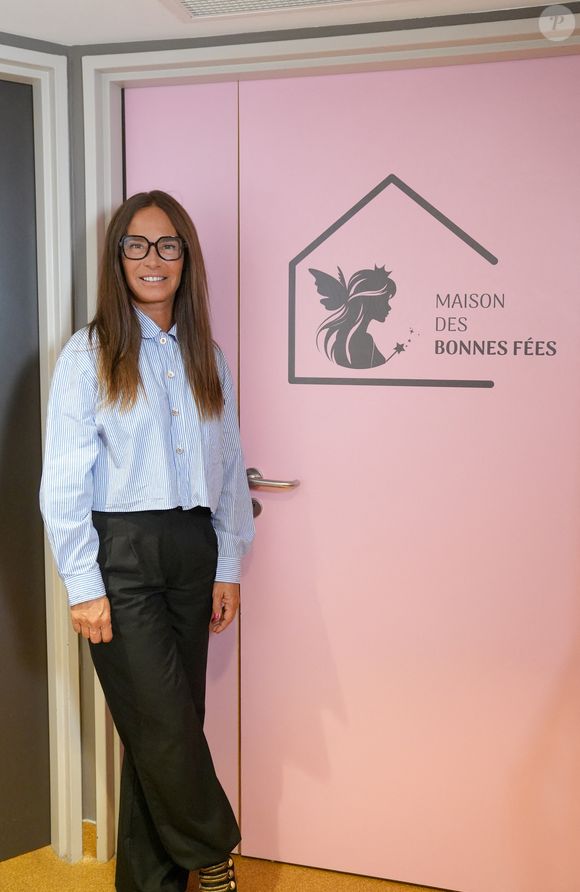 Exclusif - Nathalie Marquay (miss France 1987) lors de l'inauguration de la quatrième maison des bonnes fées à la Clinique Bizet à Paris le 16 septembre 2025. © Anne-Sophie Guebey / Bestimage
