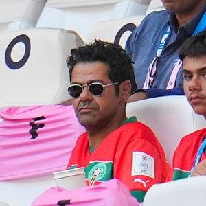 Jamel Debbouze et son fils Léon assistent à la demi-finale de football entre le Maroc et l'Espagne (1-2) lors des Jeux Olympiques de Paris 2024 (JO) le 5 aout 2024.

Norbert Scanella / Panoramic / Bestimage