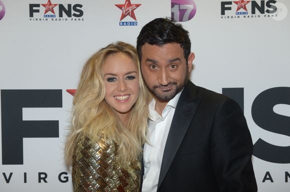 Enora Malagre et Cyril Hanouna lors de la soiree Virgin Radio Fans, a Paris, le 8 decembre 2012