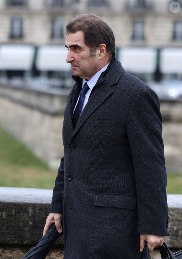 Christian Jacob lors de la cérémonie des obsèques de Jean-Louis Debre à la cathédrale Saint-Louis des Invalides à Paris, France, le 10 mars 2025. Photo par Raphael Lafargue/ABACAPRESS.COM
