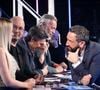 Cyril Hanouna, Polska, Thomas Guénolé, Danielle Moreau, Jean-Michel Maire, sur le plateau de l’émission « TPMP » (Touche pas à mon poste) présentée par C.Hanouna et diffusée en direct sur C8, Paris, France, le 13 février 2025. © Jack Tribeca / Bestimage