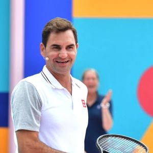Évenement Uniqlo : Roger Federer inaugure un court de tennis à la Courneuve et participe à une session d'entrainement avec la communauté de la Courneuve le 22 mai 2024 dans le cadre du programme Around the world de son sponsor Uniqlo, série de rencontres internationales sur les thèmes de l'art, du tennis et de la culture.
© Veeren Ramsamy / Bestimage