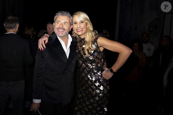 Exclusif - Jéröme Anthony, Elodie Gossuin en backstage du concert du gala de Noël de l'association Tout le monde contre le cancer fête ses 20 ans diffusé le 24 décembre sur M6 à l'Adidas Aren Porte de la Chapelle à Paris, France, le 4 décembre 2025. © Jack Tribeca/Bestimage