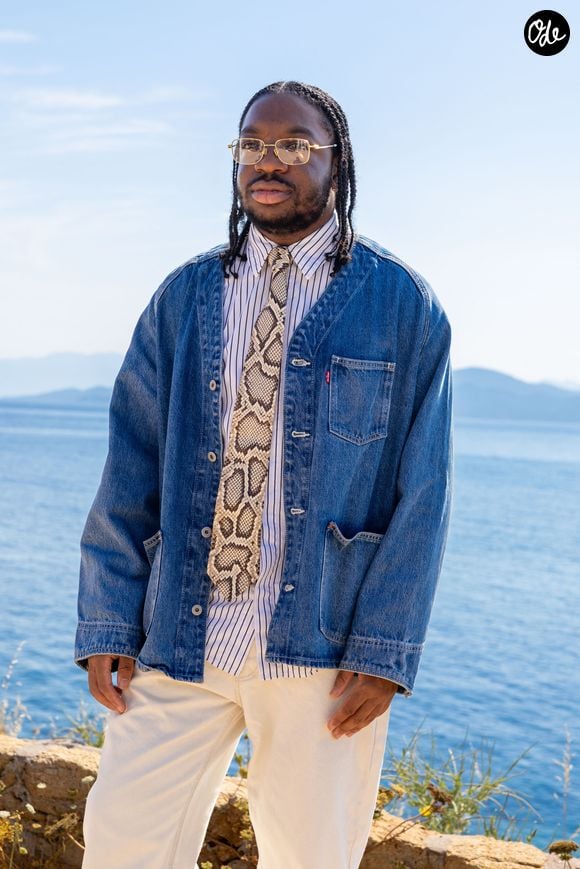 Micah Kannike - Photocall du défilé "Le Bonheur" By Jacquemus au phare de la Pietra à l'Ile Rousse en Corse le 29 juin 2026. © Luis Sanchez / Crystal / Bestimage