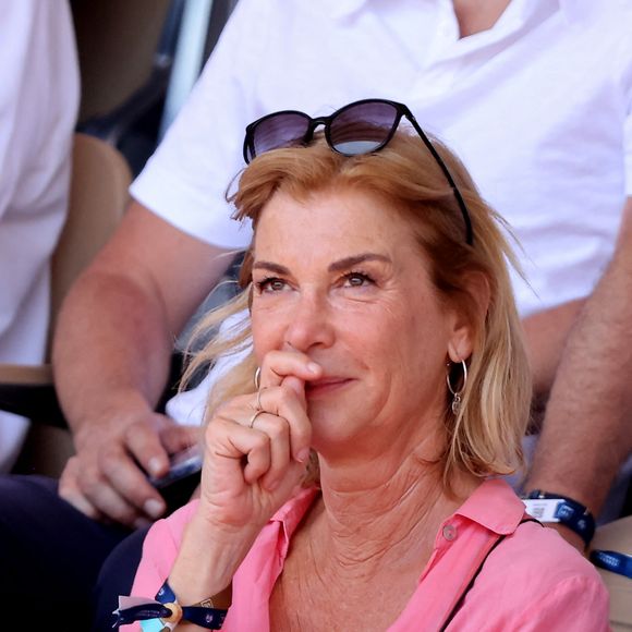 Michele Laroque dans les tribunes lors des Internationaux de France de Tennis de Roland Garros 2025. Paris, le 30 mai 2025. © Jacovides/Moreau/Bestimage