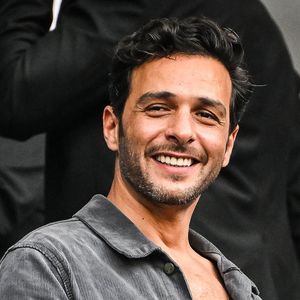 Maxim Nucci (Yodelice) en tribunes lors de la finale de rugby Top 14 opposant le Stade Toulousain Rugby (Toulouse) au Stade Rochelais (La Rochelle) au Stade de France à Saint-Denis, Seine Saint-Denis, le 17 juin 2023. Matthieu Mirville/Bestimage