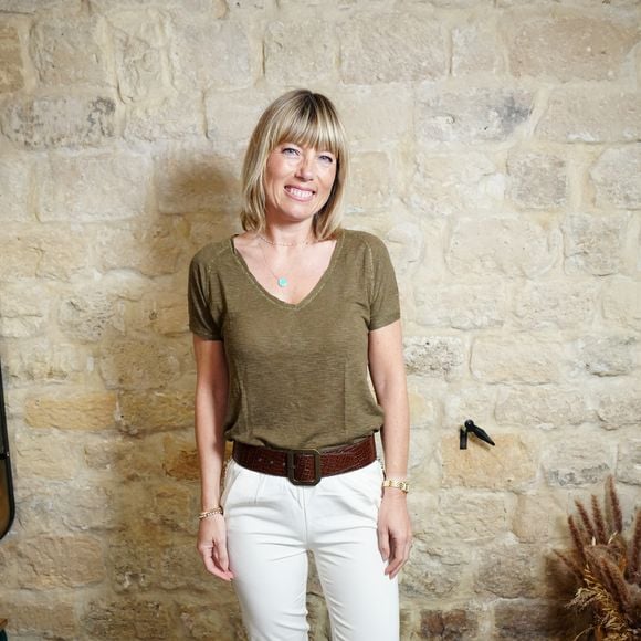 Mélanie Page lors du lancement du 3ème livre de Juliette Tresanini "Les 40 sont cuites ?" à l'atelier Rachel Klein Paris le 6 mai 2025.

© Anne-Sophie Guebey / Bestimage