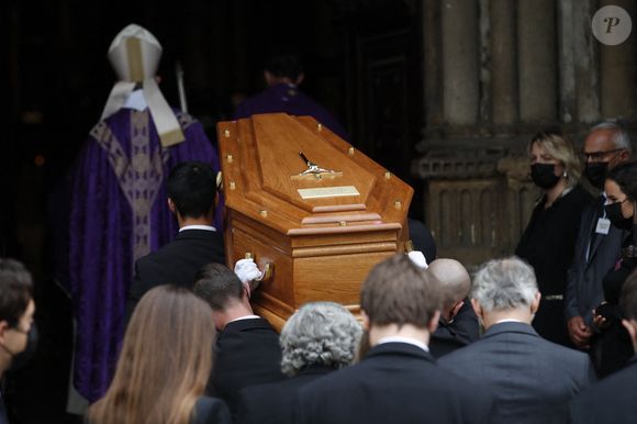 Obsèques de Jean-Paul Belmondo en l'église Saint-Germain-des-Prés, à Paris le 10 septembre 2021. © Cyril Moreau / Bestimage