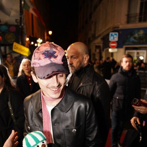 Timothée Chalamet à l'avant-première du film "Un parfait inconnu" au Grand Rex