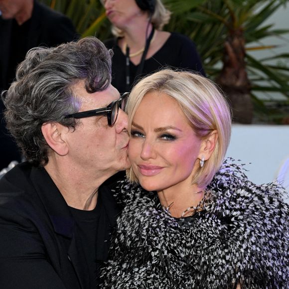 Marc Lavoine et sa compagne Adriana Karembeu - 11ème édition du Gala de charité de Patrick Mouratoglou à la Mouratoglou Academy & Resort à Biot le 21 juin 2025. © Bruno Bebert/Bestimage
