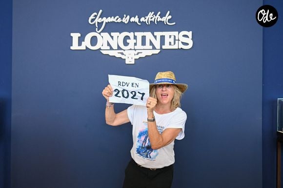 Exclusif - Virginie Coupérie-Eiffell lors de la 12ème édition Longines Paris Eiffel Jumping au pied de la Tour Eiffel sur le Champ-de-Mars à Paris, France, le 212 juin 2026. © Perusseau-Veeren/Bestimage