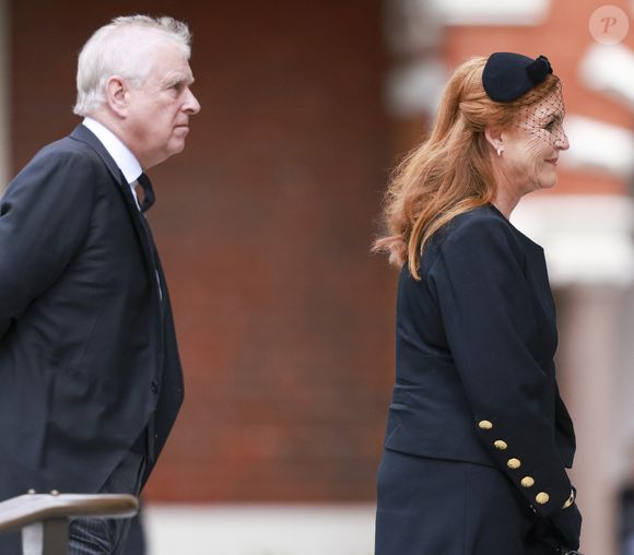 Le prince Andrew arrive à la messe de Requiem de la duchesse de Kent, à la cathédrale de Westminster, dans le centre de Londres. Photo by PA Photo/ Bestimage
