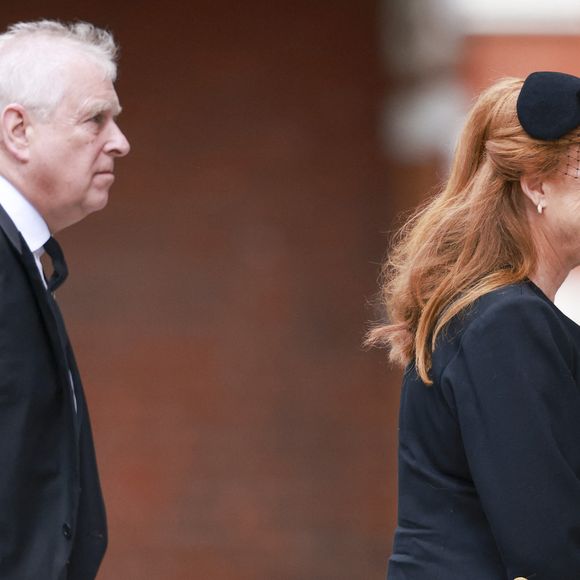 Le prince Andrew arrive à la messe de Requiem de la duchesse de Kent, à la cathédrale de Westminster, dans le centre de Londres. Photo by PA Photo/ Bestimage