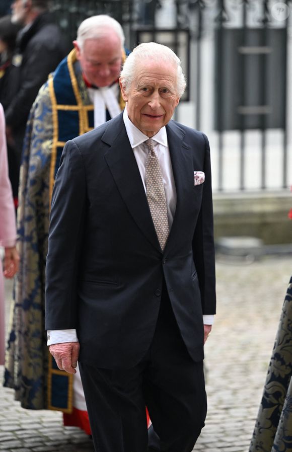 Le roi Charles III d'Angleterre  - La famille royale britannique célèbre le 76ème Commonwealth Day à l'abbaye de Westminster à Londres, le 10 mars 2025.