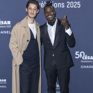 Pierre Niney et Abou Sangare - Photocall de la soirée "Cesar Révélations 2025" au Trianon à Paris le 20 janvier 2025.

© Olivier Borde / Bestimage
