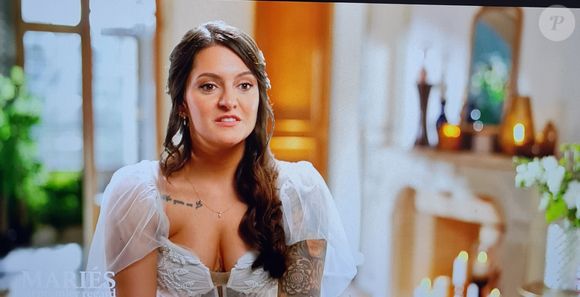 Mallaury lors d'un épisode de "Mariés au premier regard", sur M6