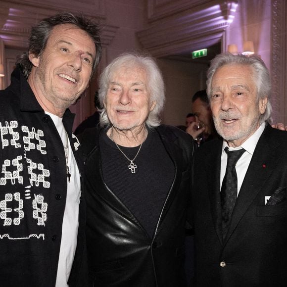 Jean-Luc Reichmann, Hugues Aufray et Pierre Arditi assistent au Gala des Stethos d'or 2024 à l'Hôtel George V, le 18 mars 2024 à Paris, France. Photo par David NIVIERE/ABACAPRESS.COM