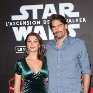 Camille Lacourt et sa compagne Alice Detollenaere (Miss Bourgogne 2010) - Avant-première du film "Star Wars : L'ascension de Skywalker" au cinéma Le Grand Rex à Paris, le 17 décembre 2019. © Coadic Guirec/Bestimage