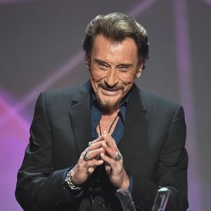 Johnny Hallyday lors de la 31e cérémonie des Victoires de la Musique au Zénith de Paris, France, le 12 février 2016. Photo by ABACAPRESS.COM