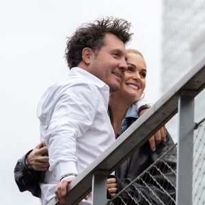 Læticia Hallyday et Frédéric Suant assistent au Village pour la session de nuit pendant les Internationaux de France 2025 à Roland Garros le 26 mai 2025 à Paris, France. Photo by Nasser Berzane/ABACAPRESS.COM