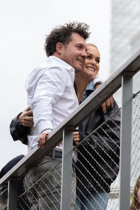 Læticia Hallyday et Frédéric Suant assistent au Village pour la session de nuit pendant les Internationaux de France 2025 à Roland Garros le 26 mai 2025 à Paris, France. Photo by Nasser Berzane/ABACAPRESS.COM