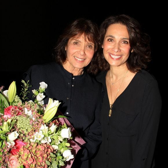 Exclusif - Marie Fugain et sa fille Stéphanie - Soirée des 20 ans de l'association Laurette Fugain avec la projection du documentaire "Et Nous?" au Cinéma Les 7 Batignolles à Paris le 8 novembre 2022. © Philippe Baldini / Bestimage