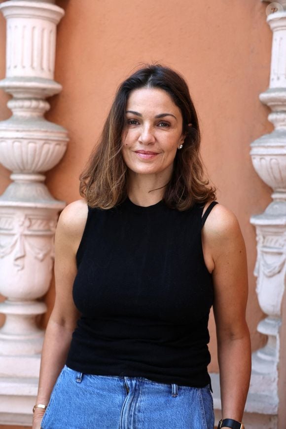 Exclusif - Lecture de "Birmane", roman de C.Ono-Dit-Biot, avec Nadia Farès à l'Artistique dans le cadre de la 6ème édition du festival Cinéroman. Le festival Cinéroman, qui se tient à Nice jusqu'au 5 octobre, met à l'honneur les films adaptés de romans. © Dominique Jacovides - Bruno Bebert / Bestimage
