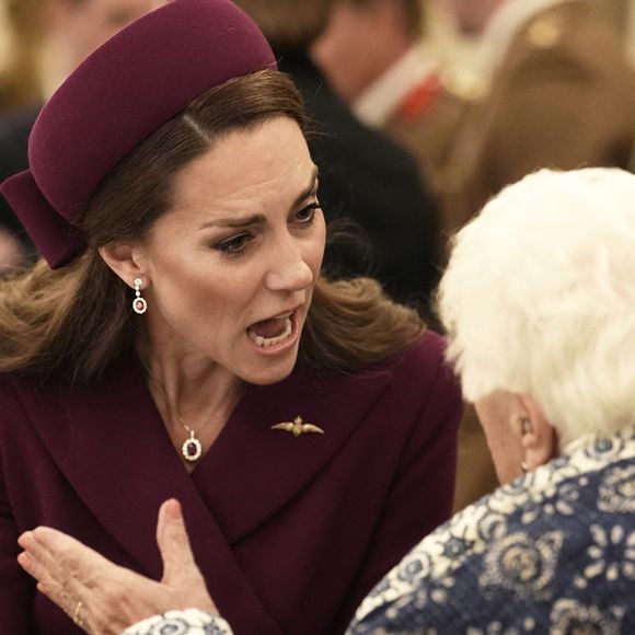 Catherine (Kate) Middleton, princesse de Galles, - Les membres de la famille royale britannique assistent à la célébration du 80ème anniversaire de la fin de la Seconde guerre mondiale (VE80 Tea Party) au palais de Buckingham, à Londres, au Royaume-Uni, le 5 mai 2025. © Jordan Pettitt/WPA-Pool/Bestimage