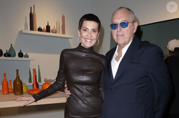 Exclusif - Cristina Cordula et son mari Frédéric Cassin - Cocktail à l'occasion des ventes : "Shaping Colors Collection Frédéric Cassin et Cristina Cordula" chez Christie's à Paris le 28 novembre 2024. © Coadic Guirec/Bestimage