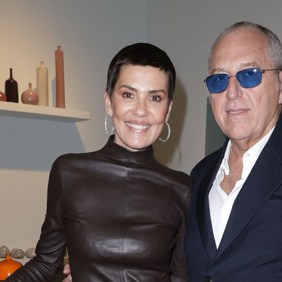 Exclusif - Cristina Cordula et son mari Frédéric Cassin - Cocktail à l'occasion des ventes : "Shaping Colors Collection Frédéric Cassin et Cristina Cordula" chez Christie's à Paris le 28 novembre 2024. © Coadic Guirec/Bestimage