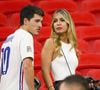 Dylan Deschamps et Mathilde Cappelaere ont été mariés par le maire de Nice Christian Estrosi

Dylan Deschamps et sa compagne Mathilde Cappelaere - People et joueurs en famille dans les tribunes lors du match de demi-finale "France - Maroc" lors de la Coupe du Monde 2022 au Qatar (FIFA World Cup Qatar 2022). © JB Autissier / Panoramic / Bestimage