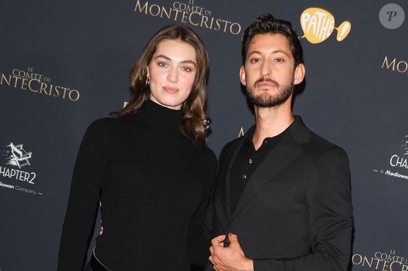 Exclusif - Anamaria Vartolomei et Pierre Niney lors de l'avant-première du film "Le Comte de Monte-Cristo" au Grand Rex à Paris le 20 juin 2024. © Coadic Guirec / Olivier Borde / Bestimage