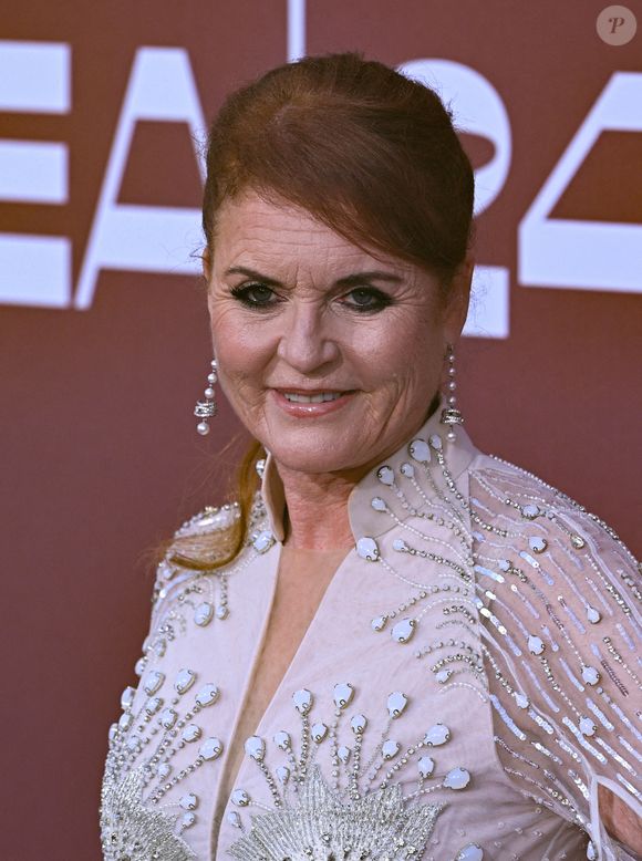Sarah Ferguson Duchesse d'York arrivant au Gala 2024 de l'amfAR Cannes, Hôtel du Cap Eden Roc. © PA Photos/ABACA