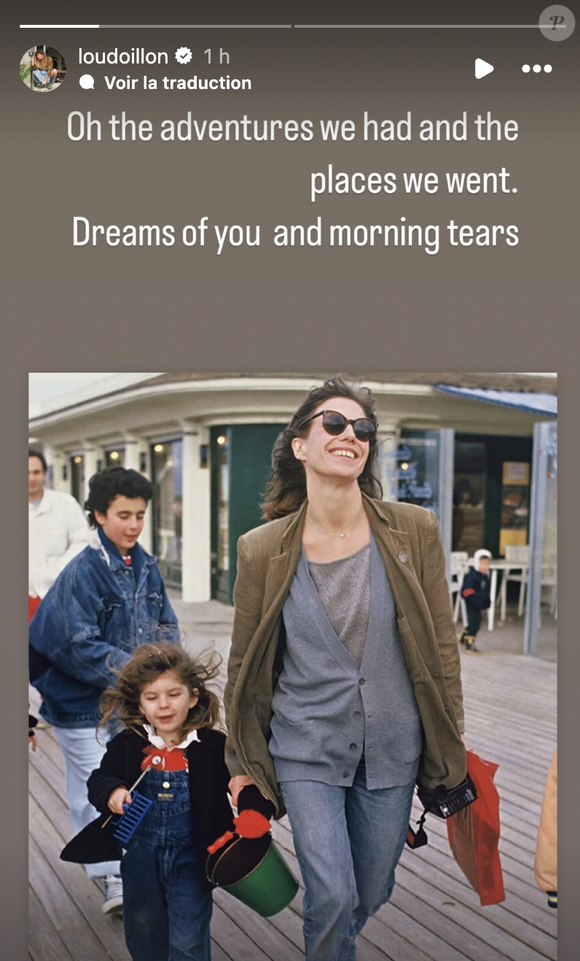 La fille de Jane Birkin a partagé une jolie photo datant de plusieurs décennies